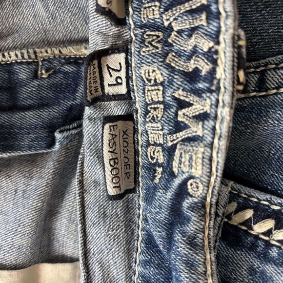 Vtg Miss Me Flared Bootcut Jeans Womens 29 Blue Denim USA From Buckle M Series - Picture 11 of 13